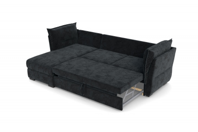 Диван-кровать, набор 3, ткань Сенсей Black Onyx