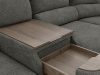 Диван-кровать, набор 150, ткань Bubble Granite