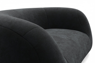 Диван, Набор Д2, ткань Сенсей (Scratch resistance) Black Onyx
