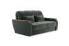 Диван-кровать, ширина спального места 140 см, ткань Сенсей (Scratch resistance) Black Onyx