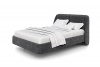 Спальное место 140х200, боковины 25 см, изголовье 100 см, без подъемного механизма, ткань Lavore Nero